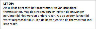 Tip voor het installeren van Robot RCE RF 